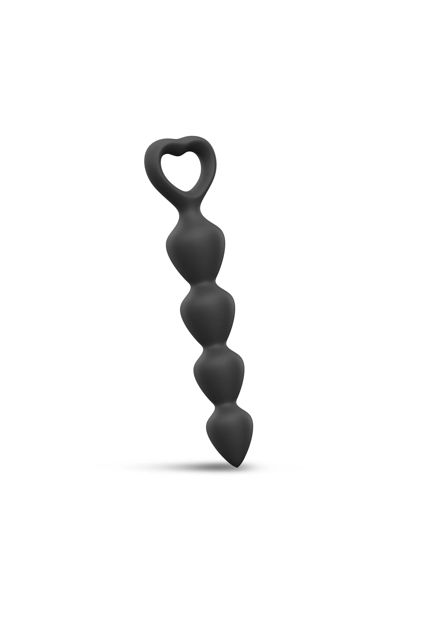 Love to Love Bing Bang L Black Onyx – duże silikonowe koraliki analne