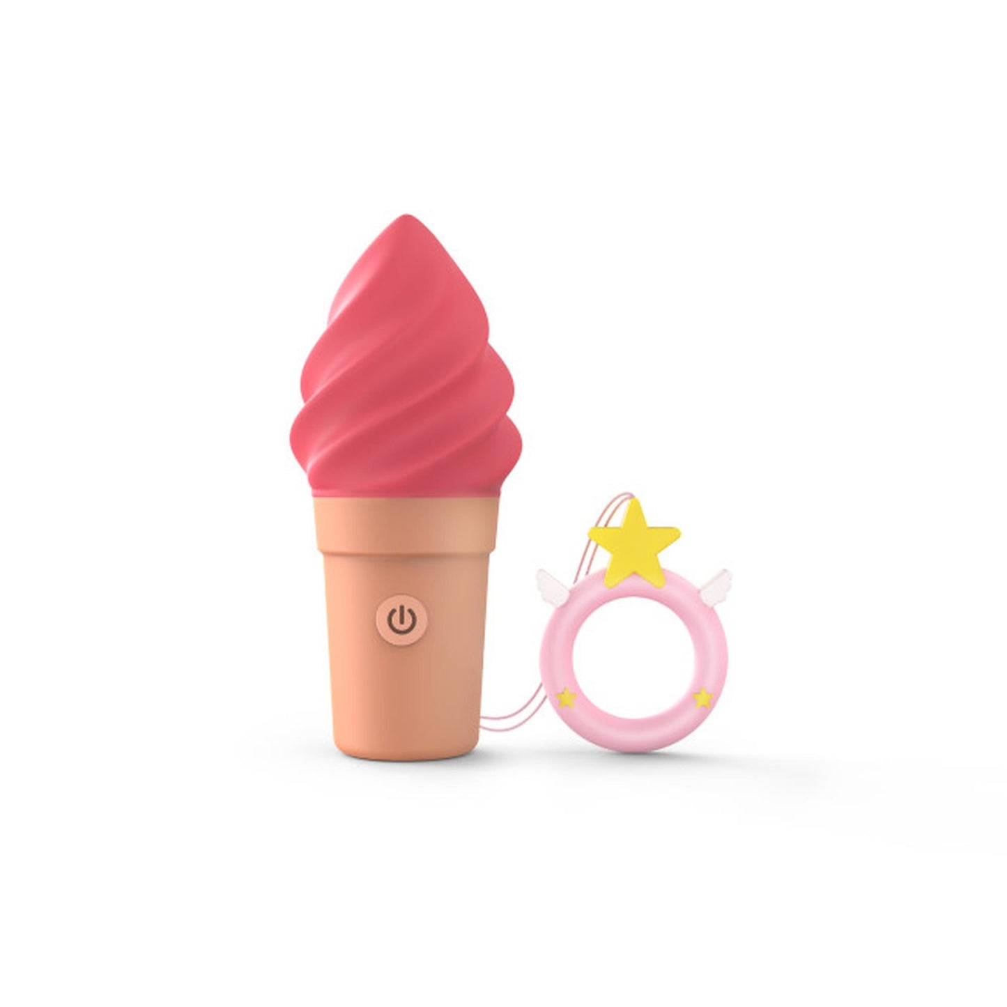 Stymulator Love to Love Cand'Ice Raspberry Jolly na białym tle