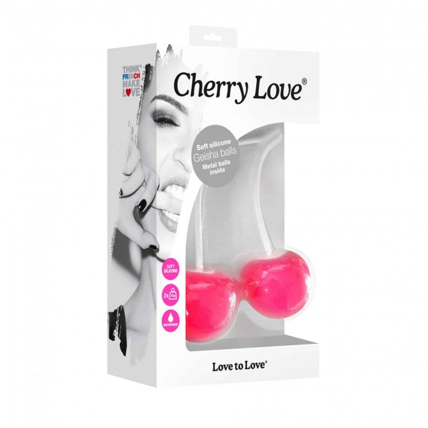 Love to Love Cherry Love – silikonowe kulki gejszy w oryginalnym opakowaniu