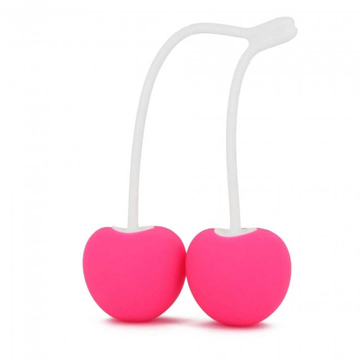Love to Love Cherry Love – różowe silikonowe kulki gejszy z elastyczną pętlą
