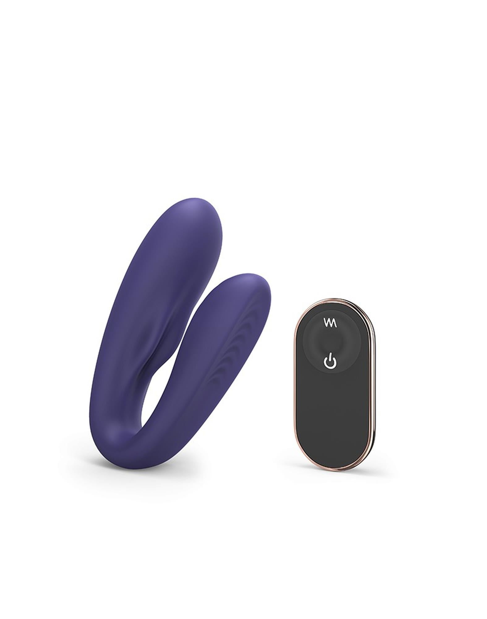 Love to Love Match Up Midnight Indigo – elastyczny wibrator dla par z pilotem