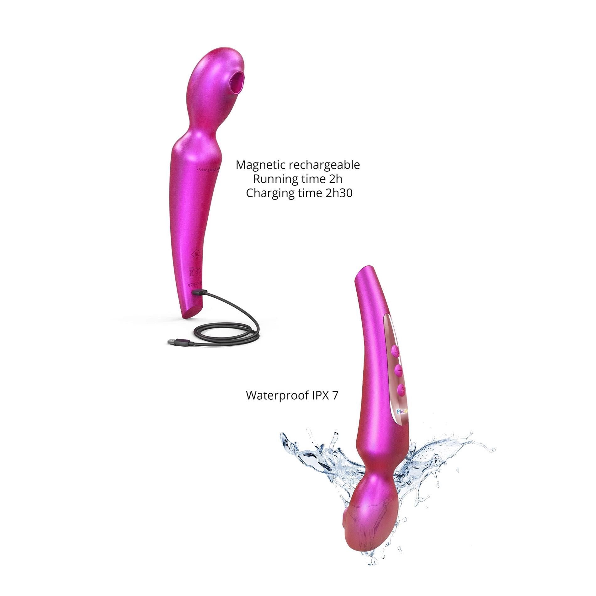 Love to Love Pleaser Berry – ładowanie magnetyczne i wodoodporność IPX7