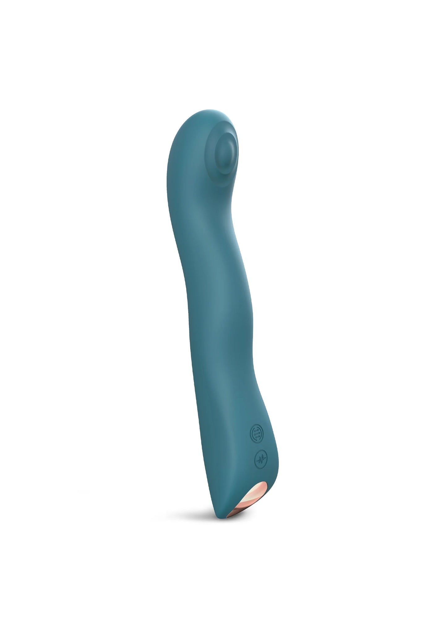 Love to Love SWAP Teal– smukły wielofunkcyjny wibrator na białym tle