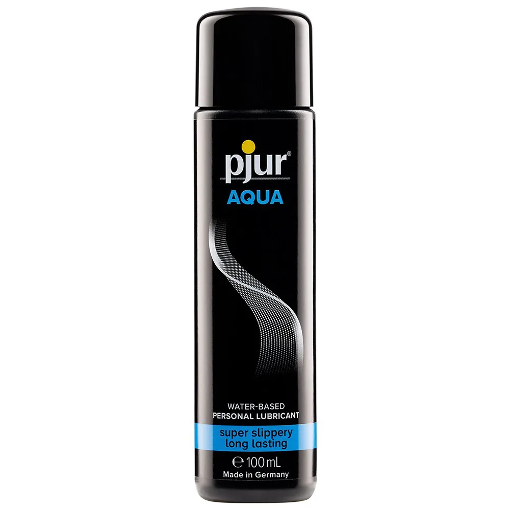 pjur Aqua lubrykant na bazie wody 100 ml na białym tle