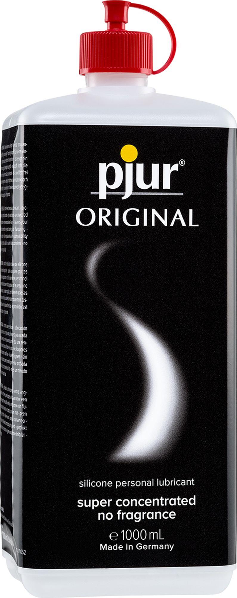 pjur Original silikonowy lubrykant osobisty 1000 ml na białym tle